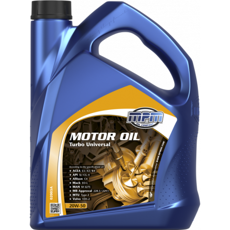 MPM MOTOR OIL 20W-50 TURBO UNIVERSAL 4L