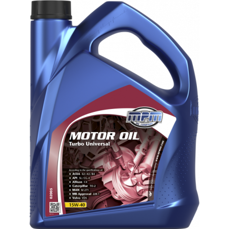 MPM MOTOR OIL 15W-40 TURBO UNIVERSAL 4L